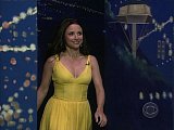 Julia Louis-Dreyfus' yellow dress on Craig Ferguson
